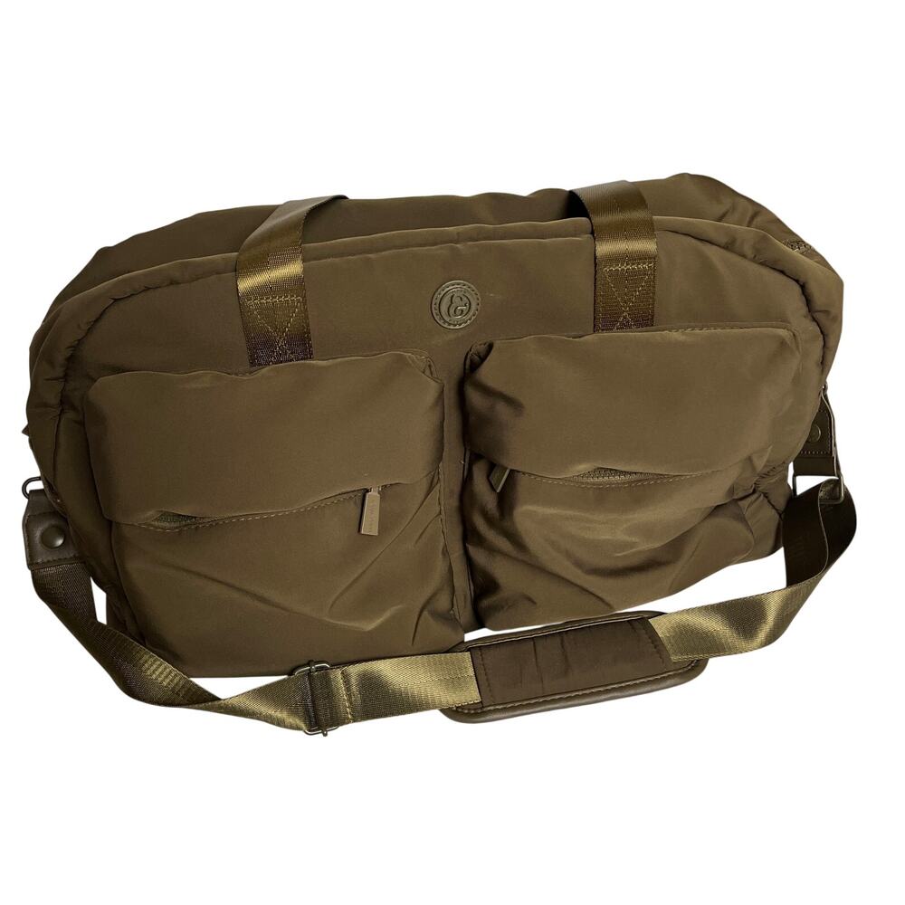 Joan & David The Sporty 2 Pocket Duffle Bag Olive Green